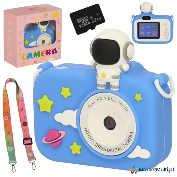 Aparat cyfrowy dla dzieci niebieski
