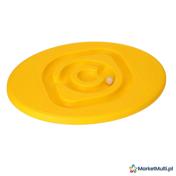 Równoważnia do balansowania deska z labiryntem dla dzieci żółta