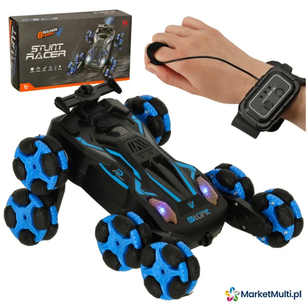 Samochód zdalnie sterowany z muzyką światłami