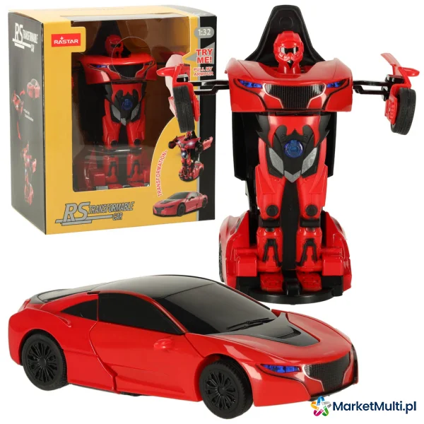 Mini transformer Die Cast 1:32 RTR czerwony