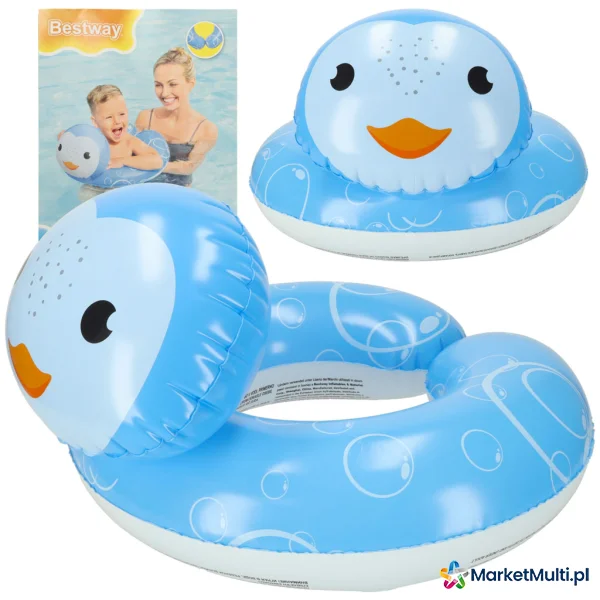 Kółko do pływania dmuchane BESTWAY 36405 pingwin 50x46cm