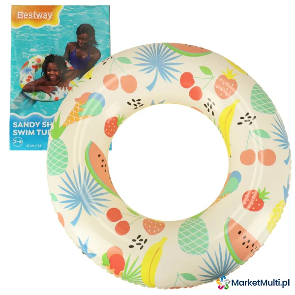 Kółko do pływania dmuchane BESTWAY 36014 owoce 61cm