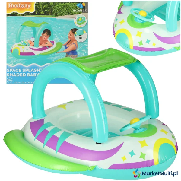 Kółko do pływania dmuchane z kierownicą BESTWAY 34149